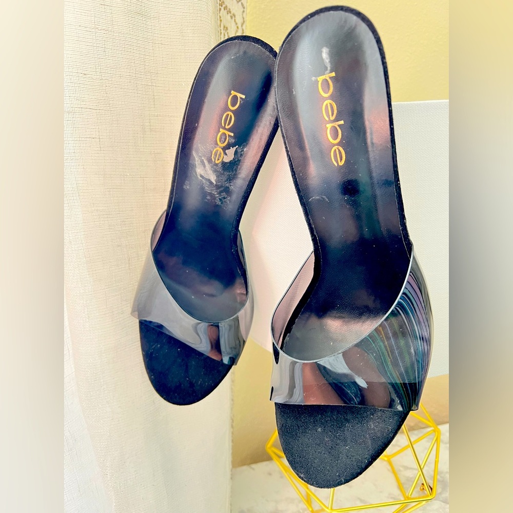 bebe shoes, worn once.